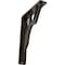 Ekena Millwork Damon Wrought Iron Bracket, (Single center brace), Antiqued Bronze 1 1/2"W x 5 1/2"D x 8"H BKTM01X05X08SDAABZ - alternate 1